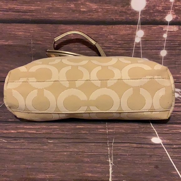 🌻COACH F17035 🌻 KHAKI GOLD AUDREY OP SIGNATURE - Picture 9 of 9